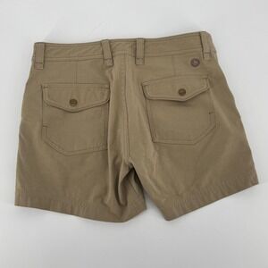 Marmot Womens Khaki Hiking Shorts Size 6 Stretch Cotton Blend Outdoor Cargo